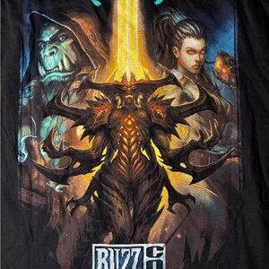 BlizzCon 2011 J!NX Tee XL Black Diablo Starcraft Warcraft Blizzard